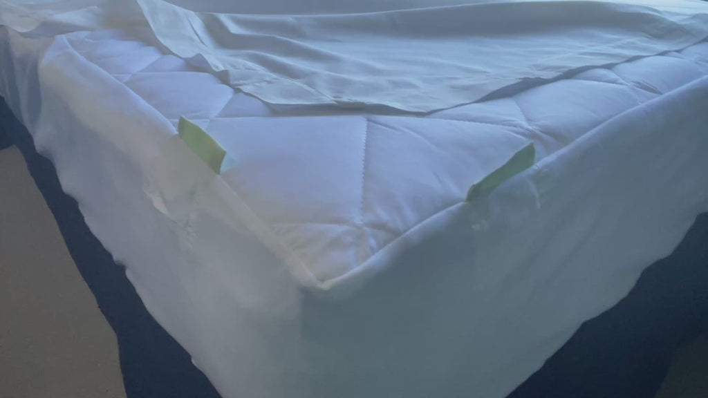 Single Bed Click-Fit Bedding Double Sheet Combo - Mattress Protector &  2 Click Fit Sheets